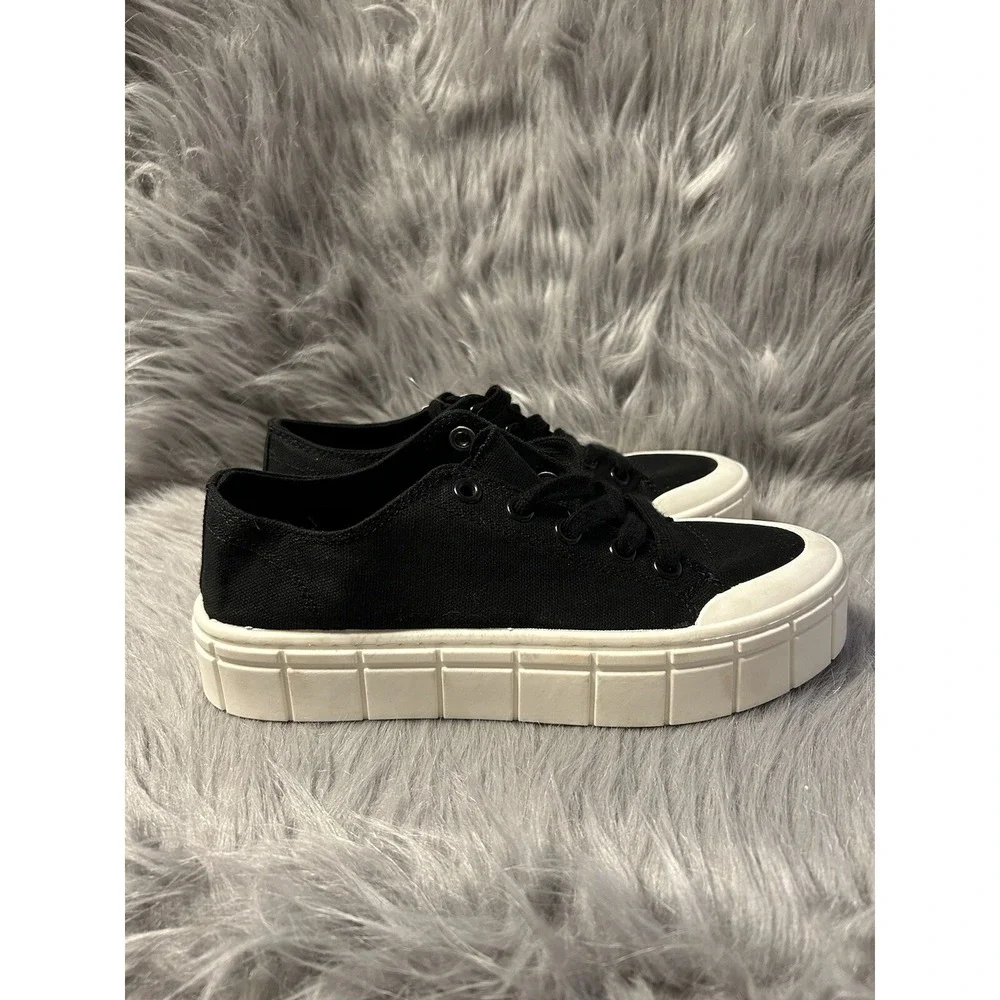 No Boundaries Chunky Lug Low‎ Top Sneakers Womens Size 8 Black Platform Shoes